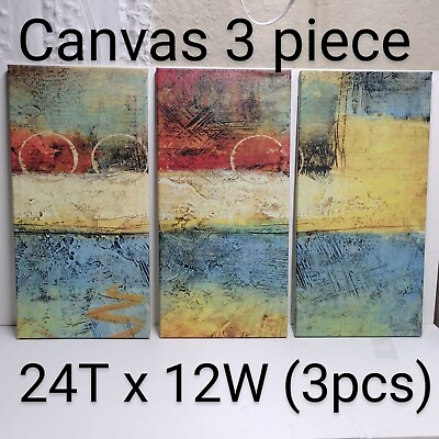 #ad Modern Abstract Prints 3 Pc Canvas Wall Art Picture Poster Home Decor Office $17.49