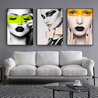Fashion Lady Picture Canvas Art Print Wall Living Room Decor Unframed Poster $9.39