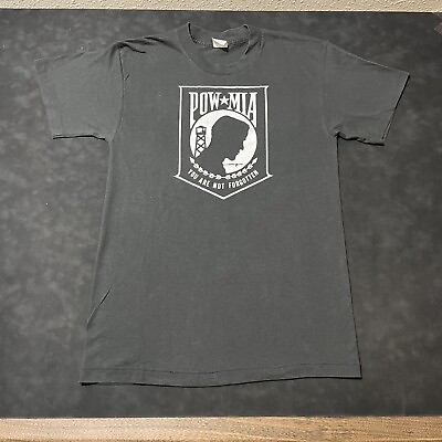 #ad Vintage 3D Emblem shirt POW MIA 1980s Single Stitch Made In USA Marines 70s USMC $30.00