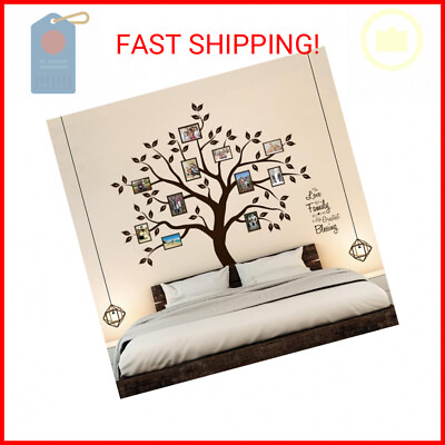 #ad Family Tree Wall Decor – Family Saying Large Tree Wall Decals – Sweet Family Wal $25.57