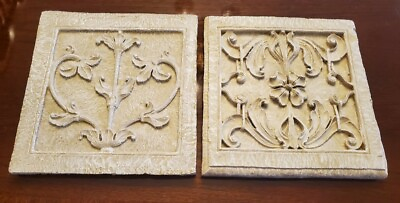 #ad Set of 2 Kirkland s Sand Colored Wall Hangings Made in Vietnam $13.00