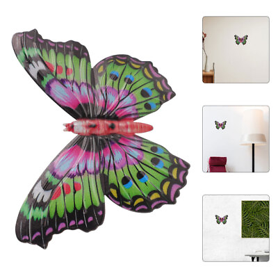 #ad Butterfly Wall Decor Metal Butterfly Sculpture Hanging Decor Butterfly Ornament $9.87