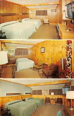 #ad SKOWHEGAN Maine ME BELMONT MOTEL Rustic Room Views ROADSIDE Vintage Postcard $5.87