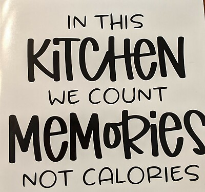 #ad Black Kitchen Funny Wall Decal Sticker Home Decor $5.24