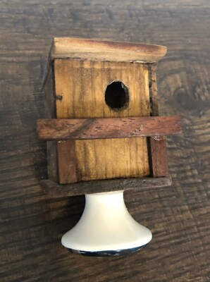 #ad Mini Bobble Handmade Wooden Knick Knack Birdhouse Decor One Of A Kind Artist $18.00
