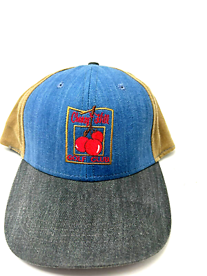 #ad Cherry Hill Golf Club Fort Wayne Indiana Hat Cap Strapback Blue Gray Brown B327 $10.99