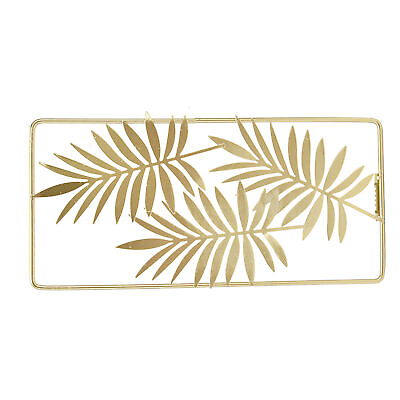 #ad Metal Leaf Wall Decor Golden Nordic Style Elegant Ambience Sturdy AOS $10.30