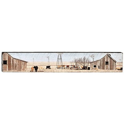 #ad #ad Texas Barn Rustic Home Decor Wall Art Printed on Real Wood 60quot; x 9 1 4quot; BAR4L $94.95
