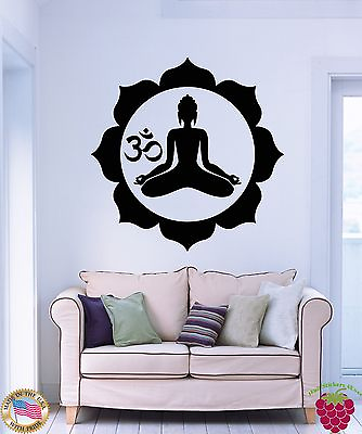 #ad Wall Stickers Vinyl Decal Buddha Buddhism Zen Religion India Decor z2055 $29.99