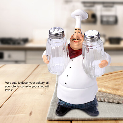 #ad Cute Chef Statue Figurine Ornaments Vintage Home Decor Kitchen Restaurant AOS $24.77