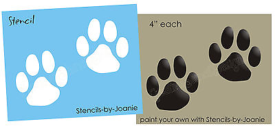 #ad #ad Joanie Pet Stencil 4quot; Paw Print Dog Cat Animal DIY Paint Wall Art DIY Signs $10.95