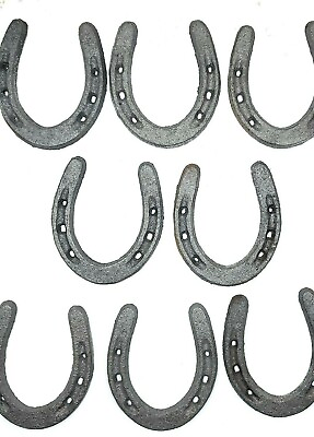 #ad 24 Small Cast Iron Horseshoes for Decoration Craft Western Rustic Barn Decor $29.00