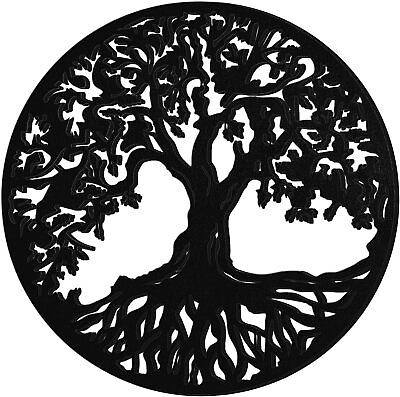 #ad Tree of Life Wooden Wall Art Decor Wooden Tree Wall Sculpture 11.8 Inch Tree of $13.19