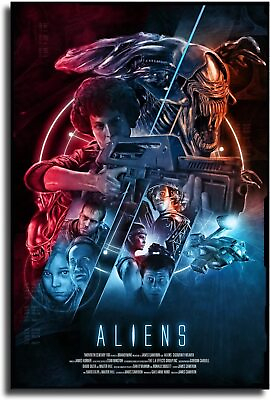 #ad Aliens Poster Hot Movie Poster Decorative Painting Canvas Wall Art Living Room $29.99