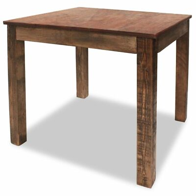 #ad Vintage Dining Table 32.3quot; Solid Reclaimed Wood Rustic Room Stand Deck Couch $337.49