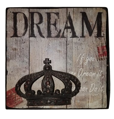 #ad Dream Home Decor Wall Hanging Sign Plaque $31.45