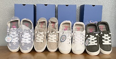 #ad NIB Women#x27;s Jellypop Dallas Lace up Canvas Sneakers Size 5.5 Multiple Colors $20.99