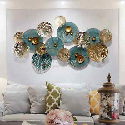 #ad Creative Wrought Art Decorative Wall Deco 3D Living Room Sofa Background Wall $405.05
