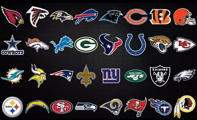 #ad NFL Fathead style Wall Decals 20quot; with 2 bonus stickers $19.95