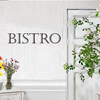 #ad BISTRO Kitchen Dining Wall Art Decal Quote Words Lettering Decor Sticker $5.21