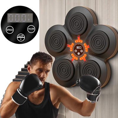 #ad Boxing Training Music Electronic Boxing Wall Target Smart Wall Mounted Combat $98.73