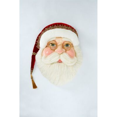 #ad Katherine#x27;s Collection 2022 All The Trimmings Santa Wall Mask 26quot;x7.75quot;x32quot; $266.08