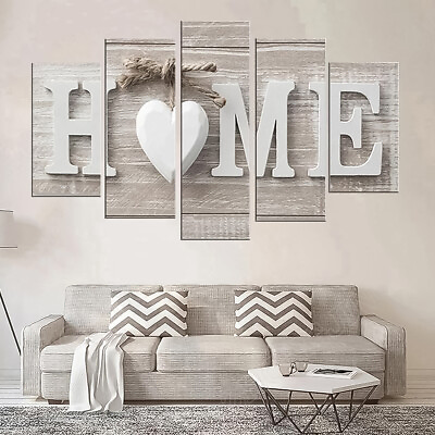5Pcs Unframed Modern Wall Art Painting Print Set Canva Picture Home Room Decor $9.99