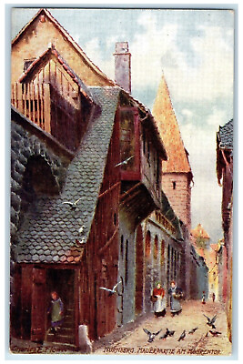 #ad #ad c1910 Part of Wall at Mohrentor Nuremberg Germany Oilette Tuck Art Postcard $9.72