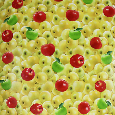 #ad Vinyl Wallpaper wallcovering textured rolls green red apples 3D kitchen modern $4.35