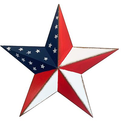 #ad Dimensional Metal Antique Barn Stars Wall Decor Rustic Country Primitive Star... $23.31
