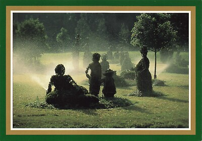 #ad #ad Postcard James T Mason Painting A Sunday Afternoon Topiary Garden OH Columbus $5.99