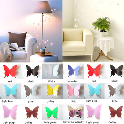 12Pcs 3D Butterfly Wall Sticker on the wall for Home Room Decoration Hot Sale $1.80