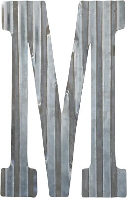 #ad #ad COLLECTIVE HOME 12quot; Metal Letter Wall Decor Galvanized Steel Numbers Rustic $26.51