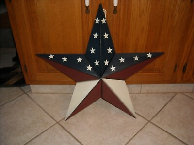 #ad #ad Rustic Americana 24” Large Metal Barn Star Americana Country Décor $31.99