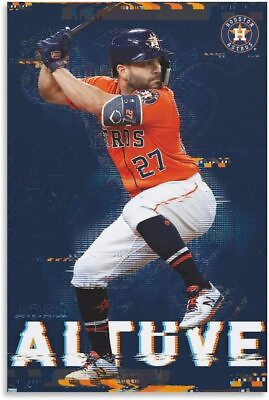 #ad #ad Jose Altuve Sports Player HD Posters and Prints for Home Decor Wall Art Canvas $59.99