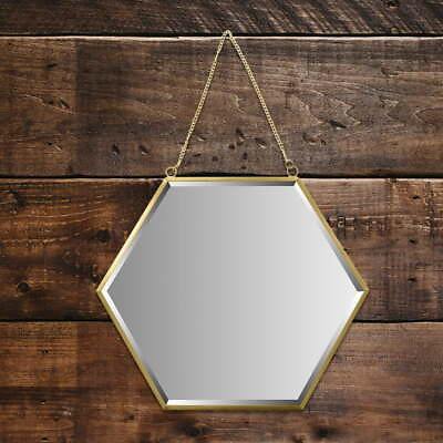 #ad #ad Gold Beveled Hexagon Mirror for Wall Decor 12 Inch $22.55