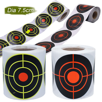 #ad 100 500Pcs 3quot; Shooting Self Adhesive Targets Splatter Reactive Target Stickers $9.89