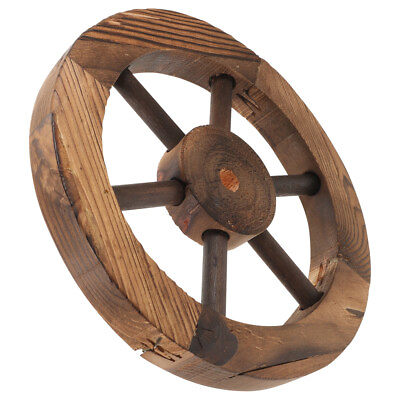 #ad Wall Living Room Decoration Goblincore Wooden Wheel Furniture $21.55