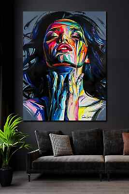 #ad Decorative Vivid Color Woman amp; Art Themed Wall Canvas Painting 70x100 cm $75.05