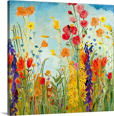 #ad #ad Laughter Canvas Wall Art Print Floral Home Decor $49.99