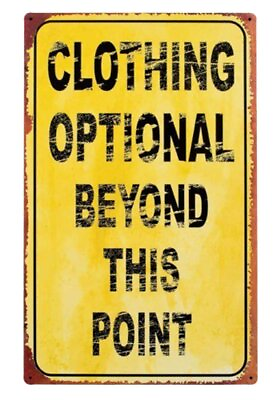 #ad Clothing Option Tin Sign Vintage Rustic Home Decor Wall Art 16 x 10 Inch $21.88