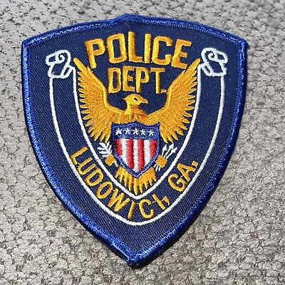 #ad OLD LUDOWICI GEORGIA POLICE PATCH VINTAGE GA $29.95