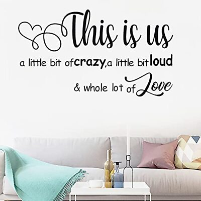 #ad Wall Stickers Wall Decorations for Living Room Family Inspirational Home 1 h $20.23