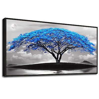#ad Framed Canvas Wall Art For Living Room Large Size Office Wall Decor Bedroom D... $138.38