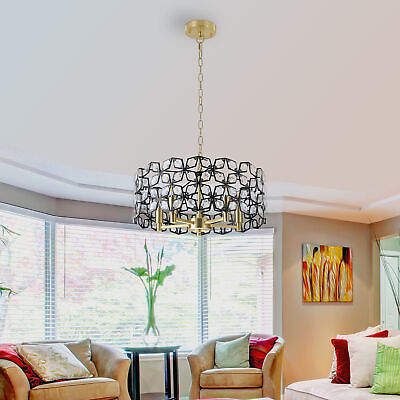 #ad Luxury Round Crystal Chandelier Modern Home Decor Lighting Fixture $173.30