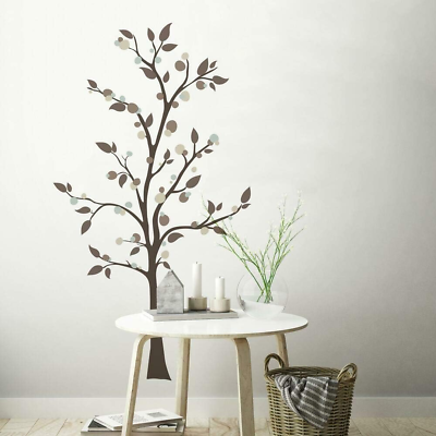 #ad RMK2365GM Mod Gray Tree Peel and Stick Giant Wall Decals $29.12