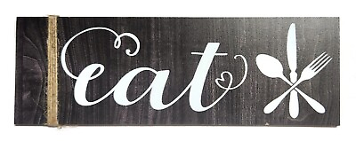#ad #ad EAT Kitchen Wall Sign Plaque Home Decor $7.99