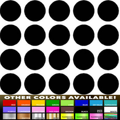 #ad 2quot; Round Polka Dot Home Office Wall Window Decor Vinyl Nursery Decals Stickers $8.00