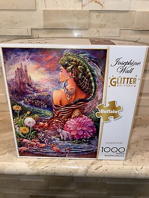 #ad Buffalo Games Josephine Wall The Untold Story Glitter 1000 piece Jigsaw Puzzle $22.49