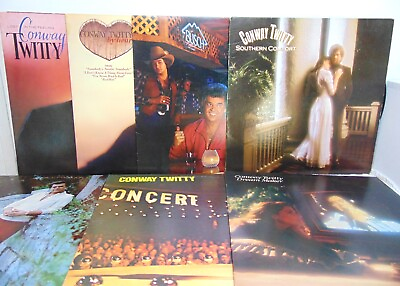 #ad #ad Conway Twitty Country Music Vinyl LP Lot of 20 LPS Years 1969 1985 VG To EX $59.99